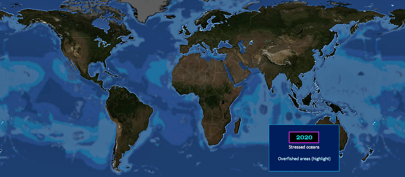 Global overfishing, 2020 map